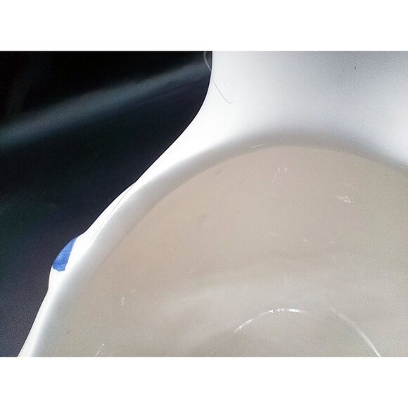 FTDA Ceramic Goose Planter Blue Hat & Yellow Bow Vintage 1986 ROC 7.25 Inches - Picture 15 of 16